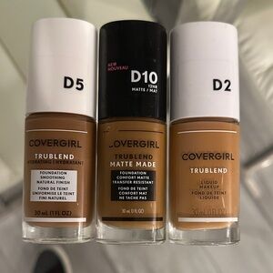 COVERGIRL TruBlend Foundation 3 Set - Hydrating, Matte, Liquid D2,D5, D10